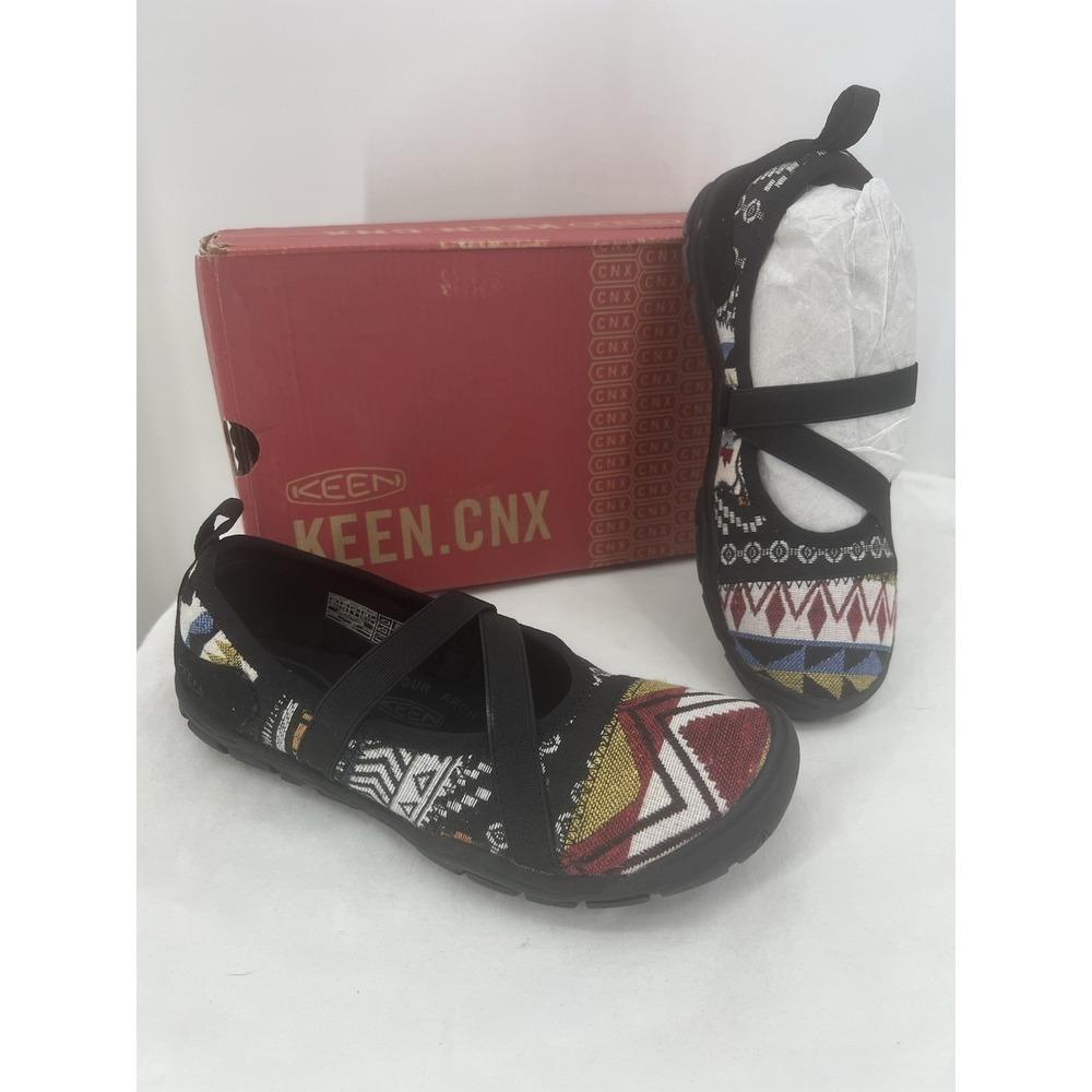 Keen Women's Hush Knit Mary Jane Flats Sz 5.5  Geometric Print 1022856